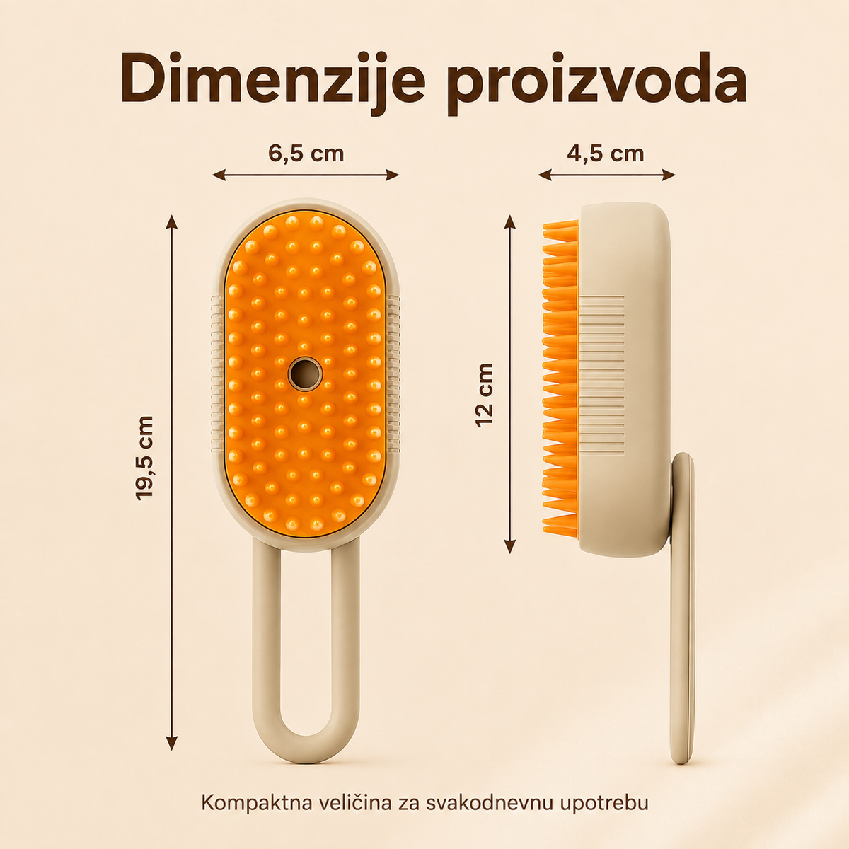 Elvora 4u1 Četka za Ljubimce sa Parom