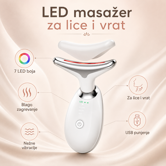 Elvora LED Masažer za Lice i Vrat