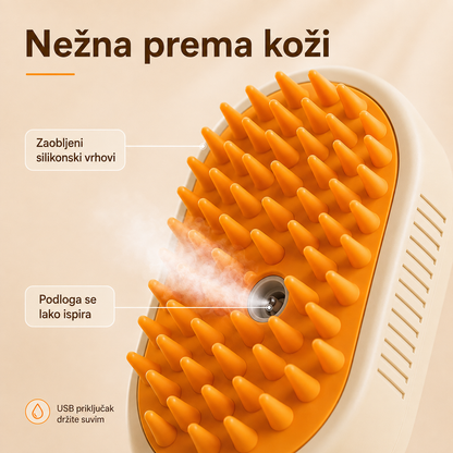 Elvora 4u1 Četka za Ljubimce sa Parom