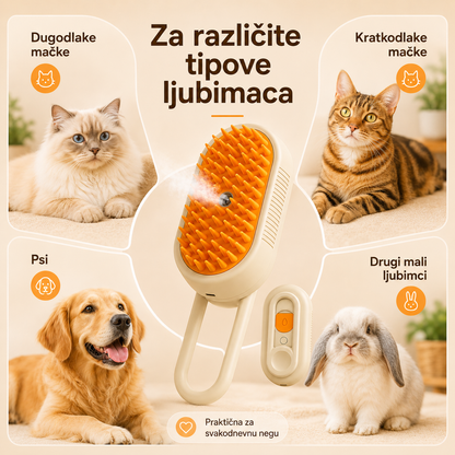 Elvora 4u1 Četka za Ljubimce sa Parom