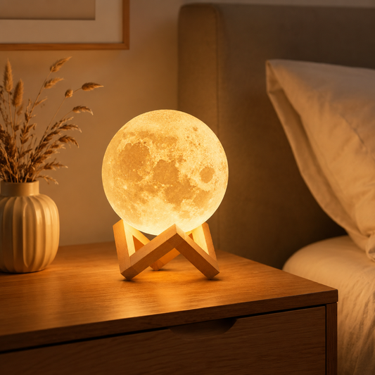 Elvora 3D Lampa Meseca