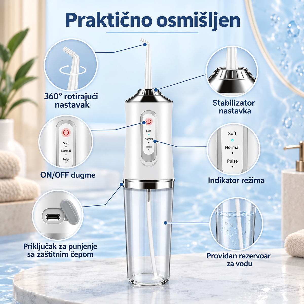 Elvora Oralni Irigator za Zube