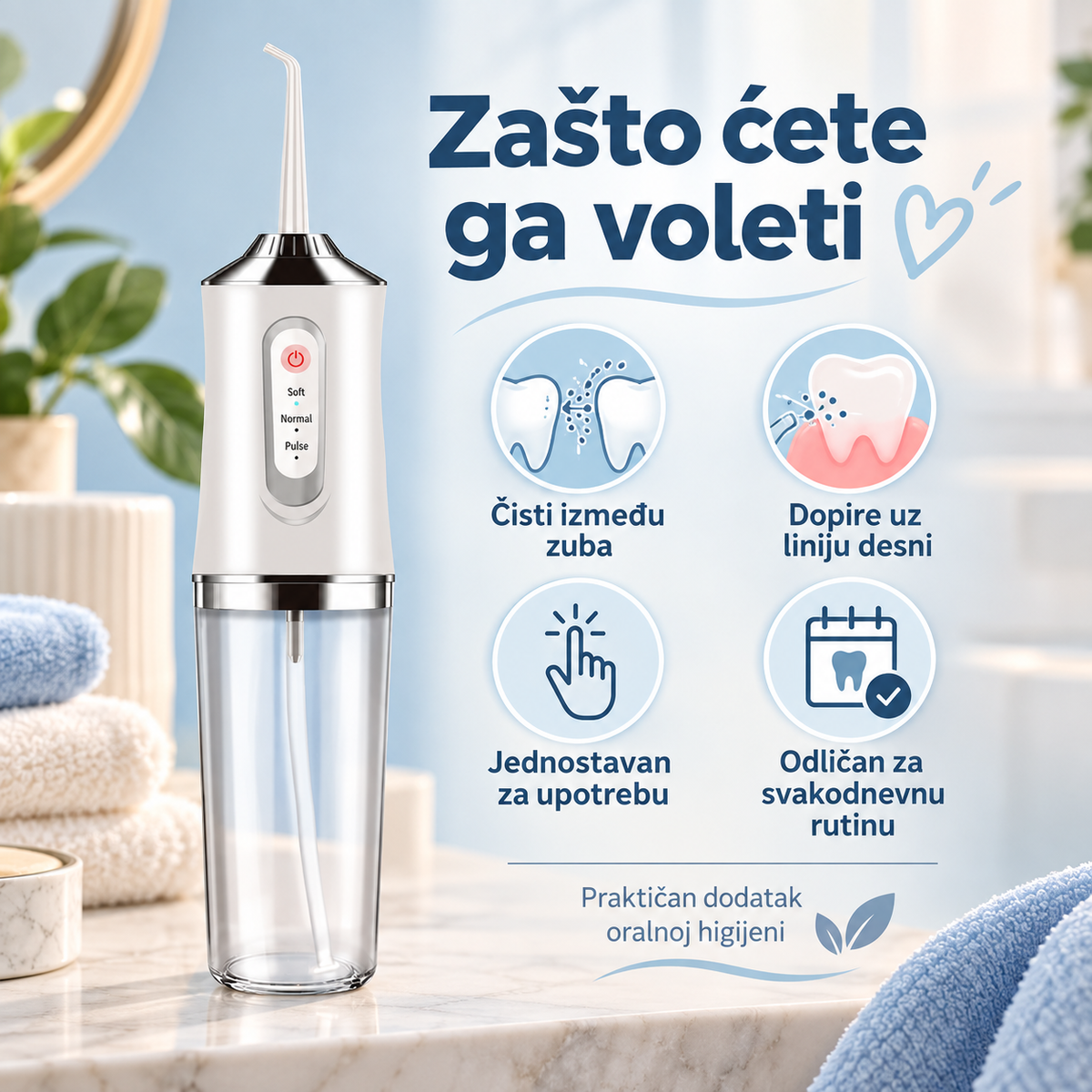 Elvora Oralni Irigator za Zube